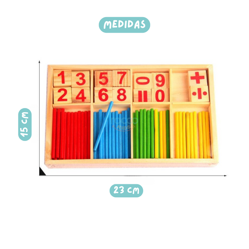 Varetas Matemáticas - Brinquedo Montessori