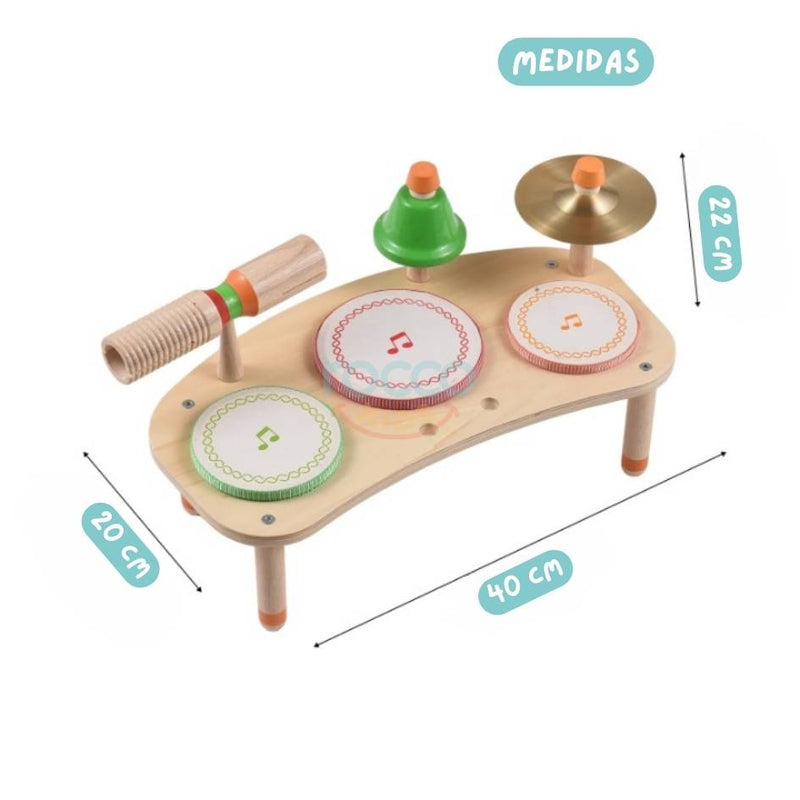 Bateria Montessori Inspired de Madeira