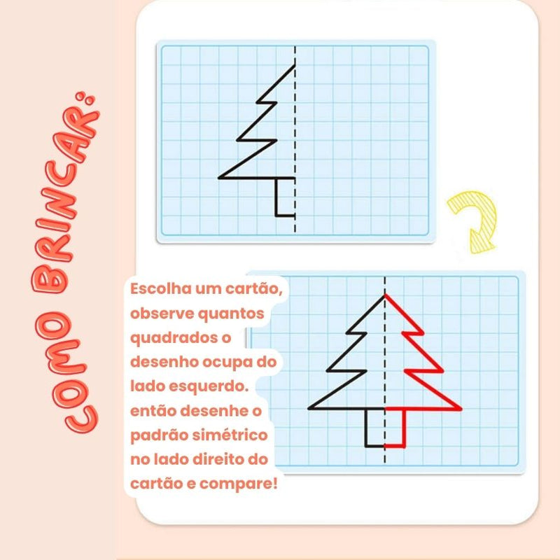 Cartões de Desenho Simétrico