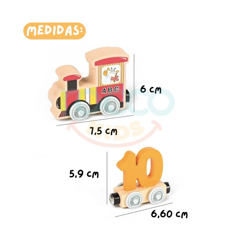 Trenzinho Pedagógico (ABC e Matemática)