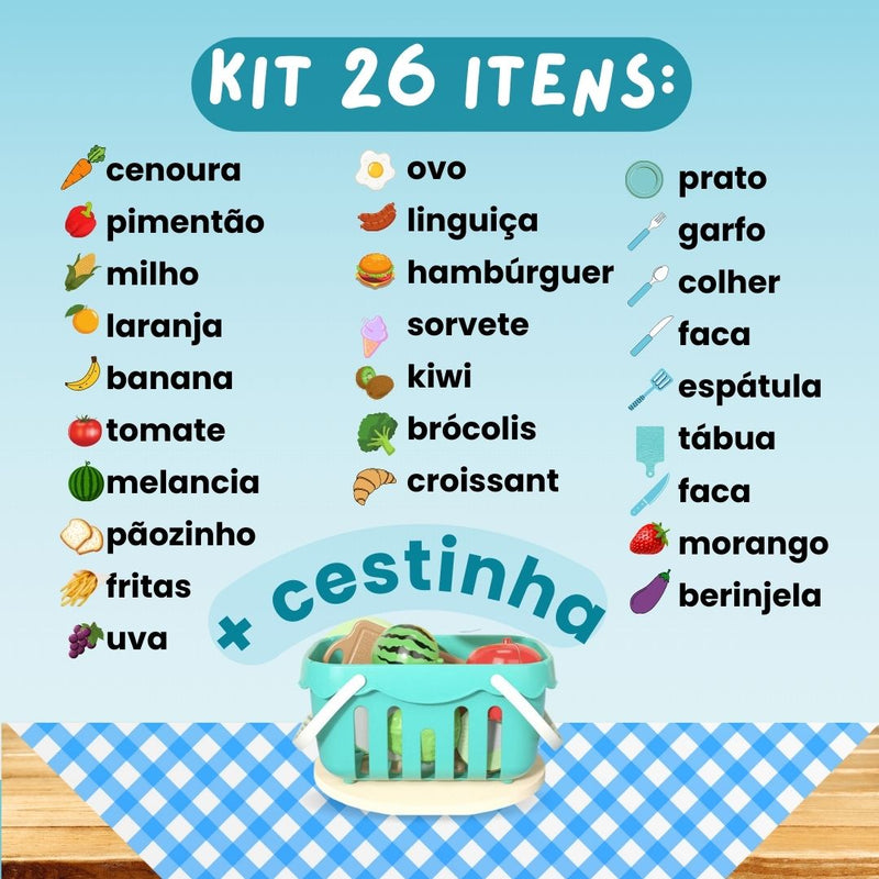 Kit Master Chefinho + Cestinha de Brinde!