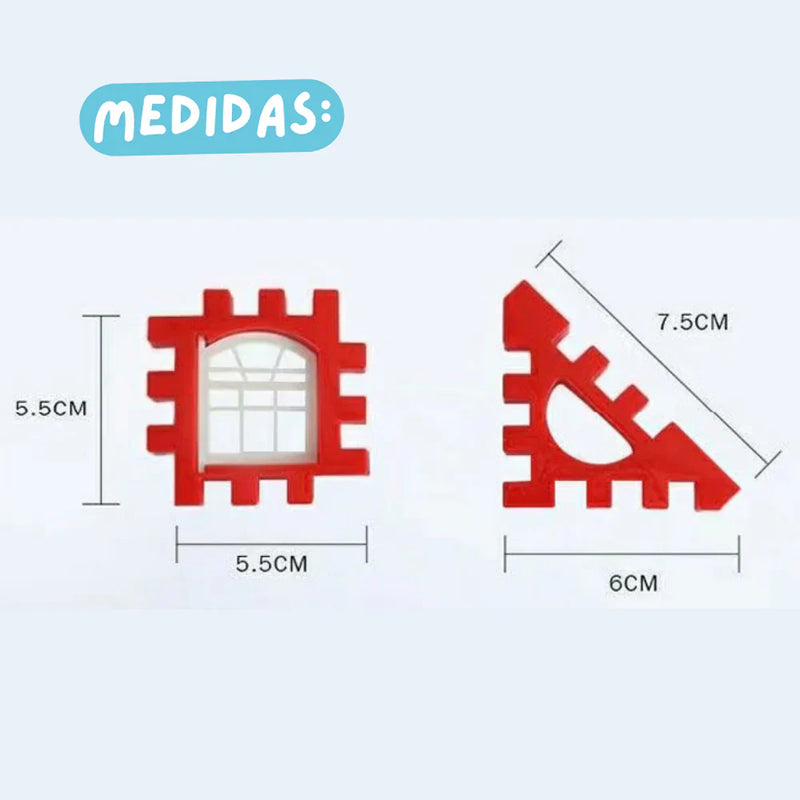 Kit Encaixe e Construa + MALETA de BRINDE