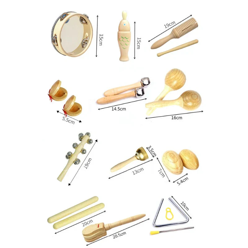 Kit Instrumentos Musicais Montessori