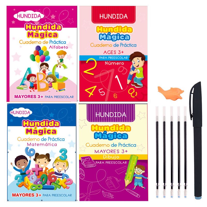 Caligrafia Divertida Rocco Kids - Kit com 4 Livros