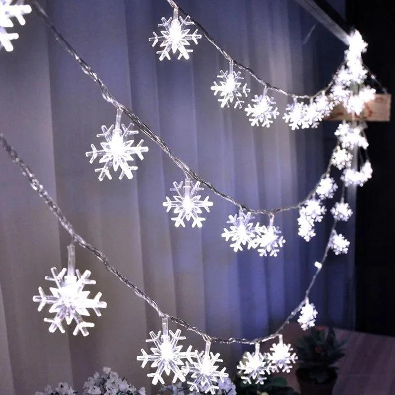 Luzes de Natal de Flocos Led